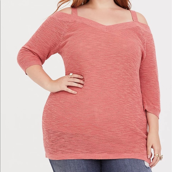 torrid Tops - Torrid: Cold Shoulder Knit Tunic